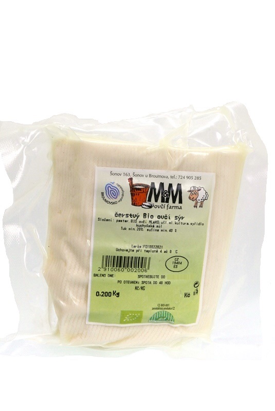 Sýr čerstvý ovčí BIO (na váhu)