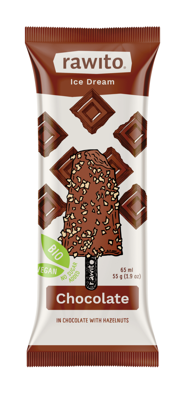 Rawito čokoládový nanuk 65ml(55g) RAW, BIO 