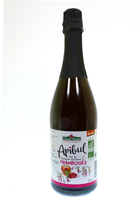 Jablko malina šumivý nápoj 750ml BIO