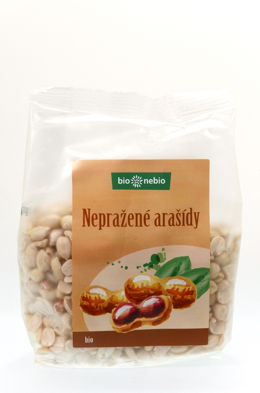 Arašídy nepražené 200g BIO