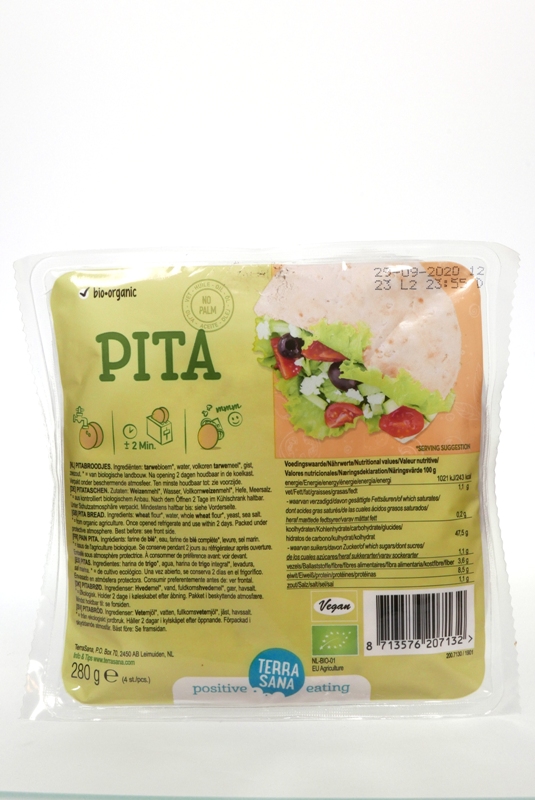 Pita placky pšeničné 280g/4ks BIO