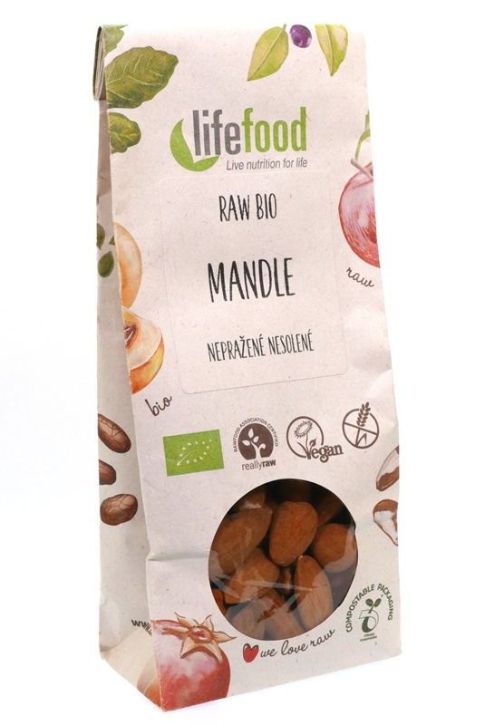 Mandle 100g RAW, BIO