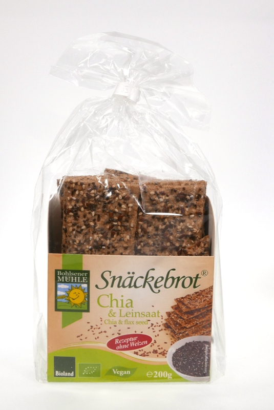 Snackebrot chia len 200g BIO