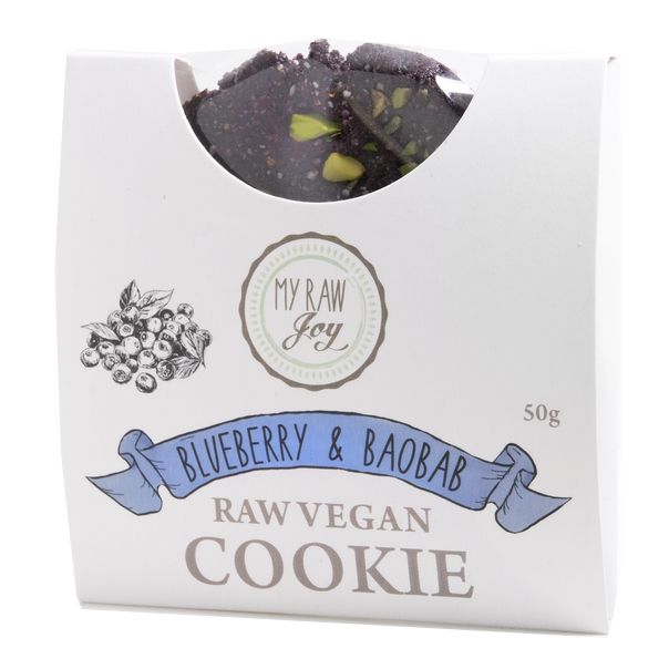 Cookie Borůvky baobab 50g BIO, RAW