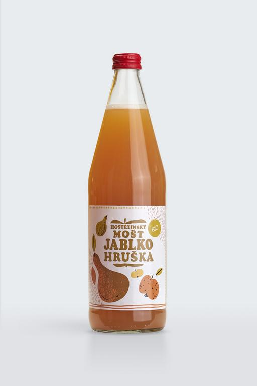 Mošt jablko hruška 750ml BIO