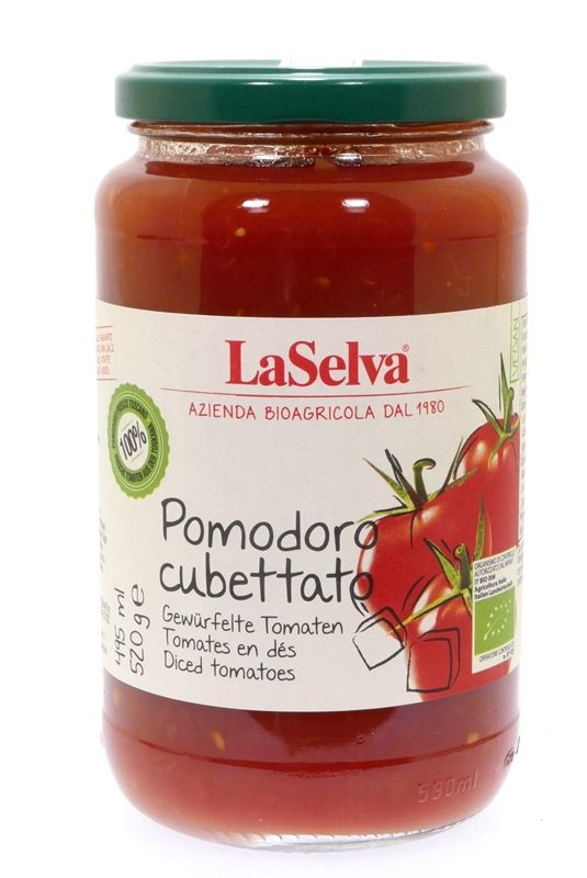 Rajčata loupaná kostky 325g/340g BIO