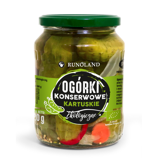 Okurky sterilované 670g/360g BIO