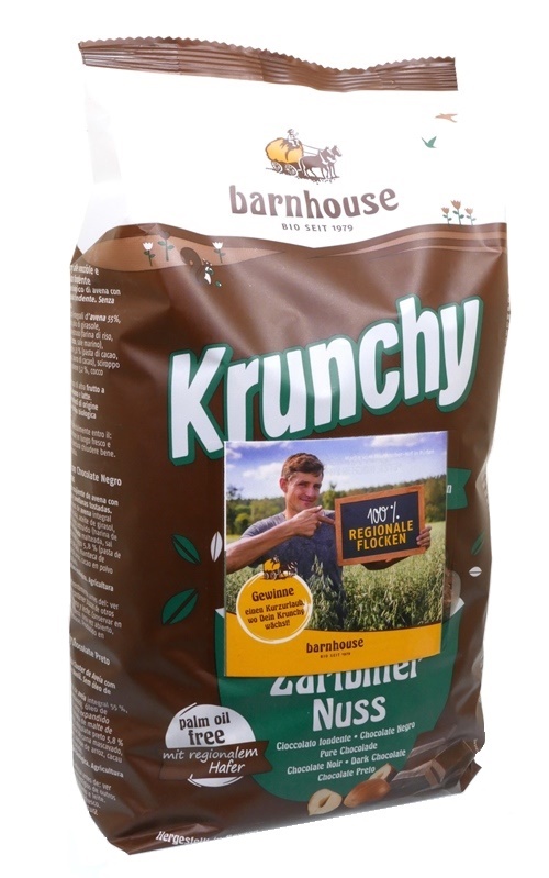 Krunchy s hořkou čokoládou 750g BIO
