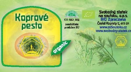 Pesto koprové 115g BIO