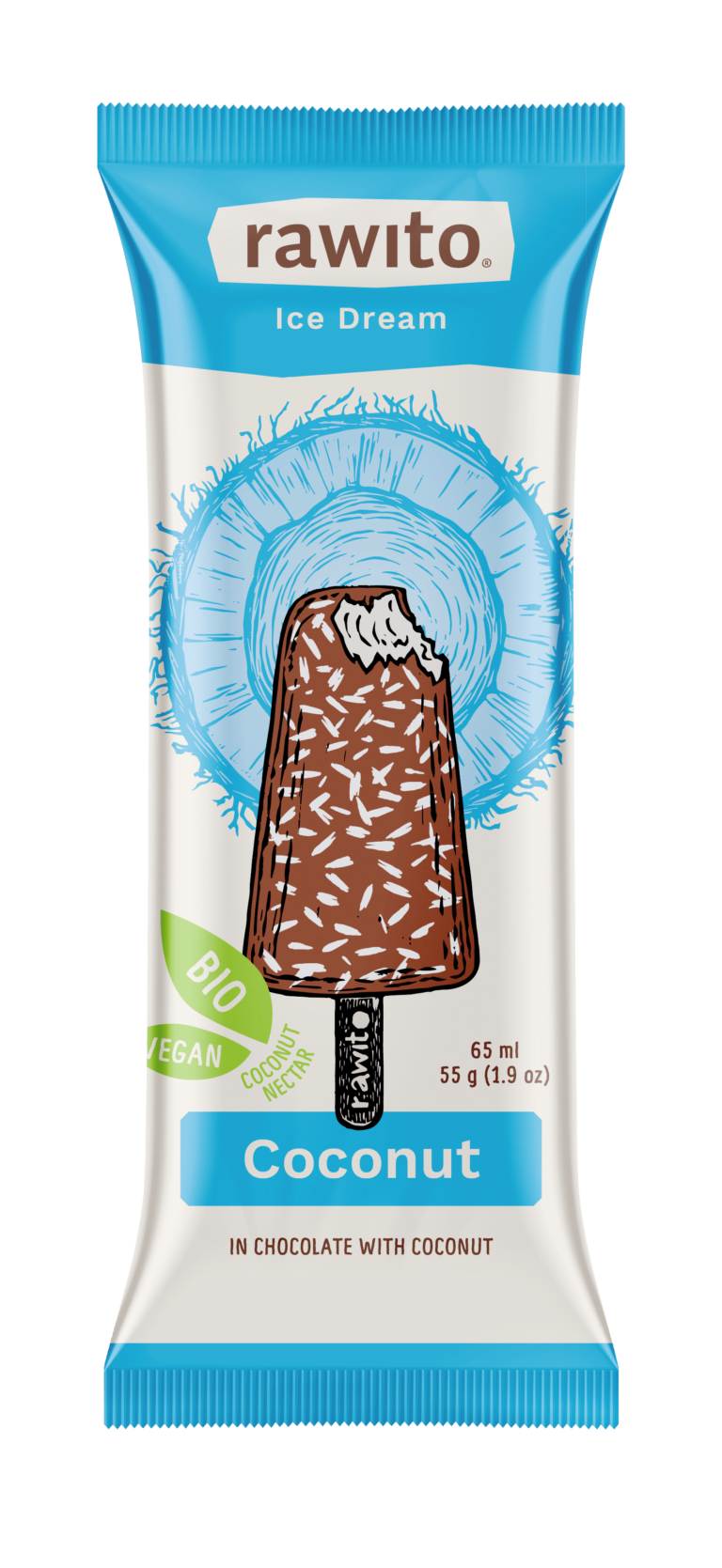 Rawito kokosový nanuk 65ml(55g) RAW, BIO