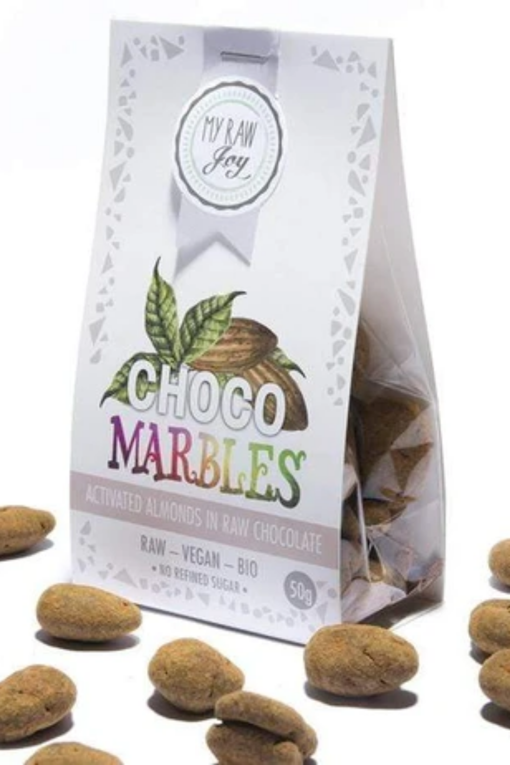 Mandle v čokoládě 50g BIO, RAW