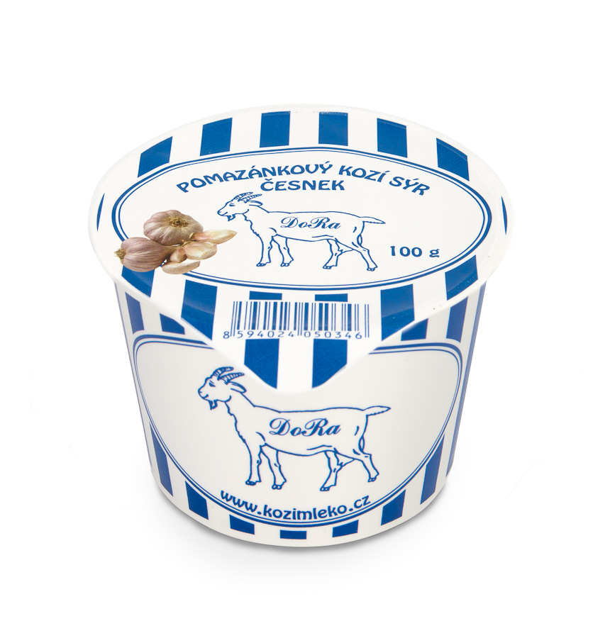 Kozí pomazánka česnek 100g